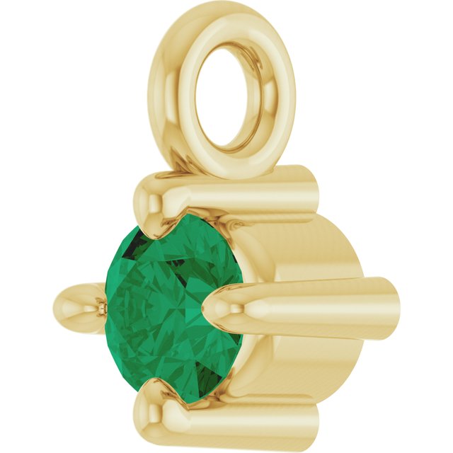 Natural Emerald Dangle, 2.95 mm x 4.5 mm