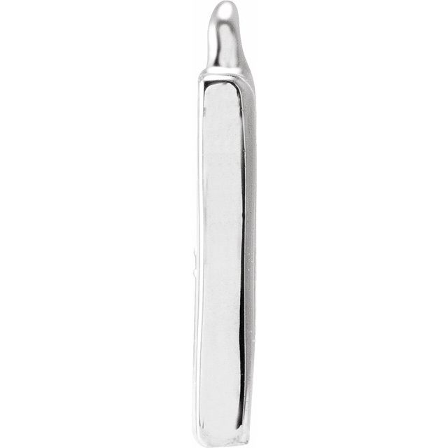 Petite Pavé® .01 CTW Natural Diamond Blush Enamel Initial Dangle