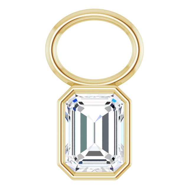 1/4 CT Natural Diamond Hoop Dangle, 5.1 mm x 8.8 mm