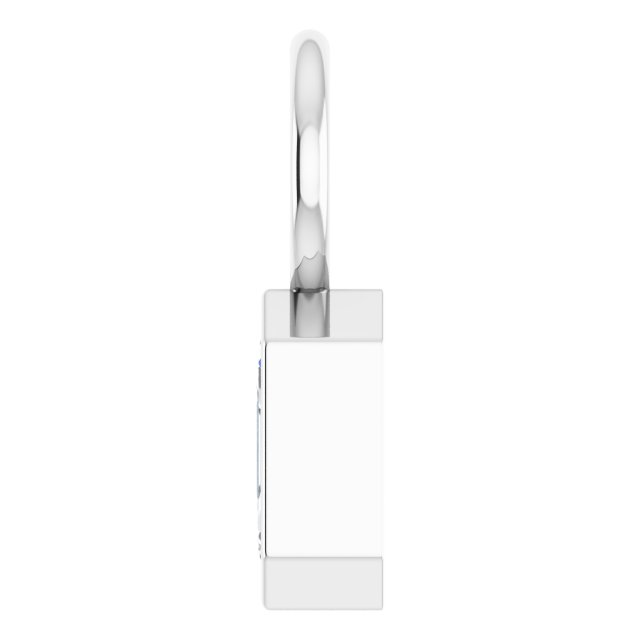 1/4 CT Lab-Grown Diamond Hoop Dangle, 5.1 mm x 8.8 mm