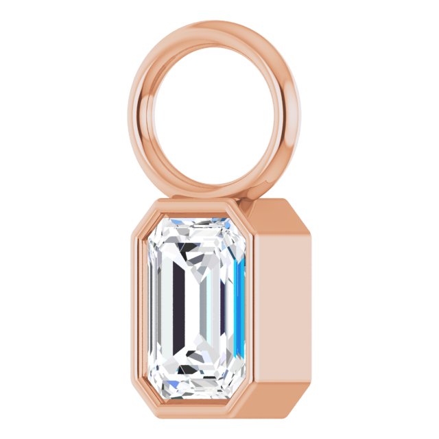 1/4 CT Natural Diamond Hoop Dangle, 5.1 mm x 8.8 mm