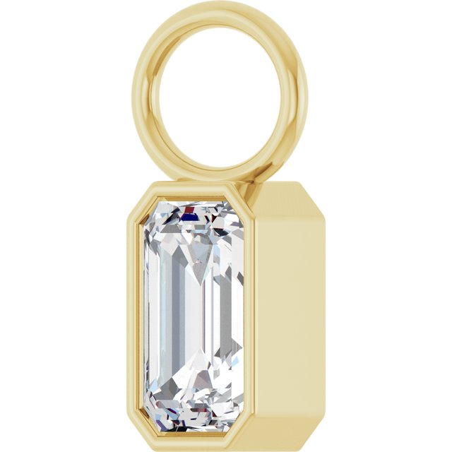 1/3 CT Lab-Grown Diamond Hoop Dangle, 5.1 mm x 9.8 mm
