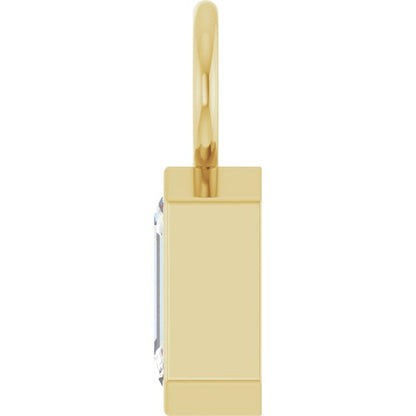 3/8 CT Natural Diamond Hoop Dangle