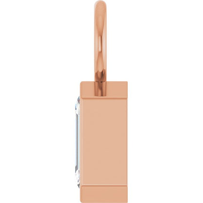 3/8 CT Natural Diamond Hoop Dangle