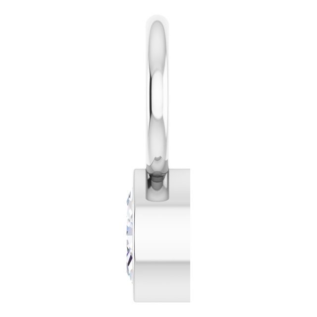 .03 CT Lab-Grown Diamond Hoop Dangle, 5.1 mm x 7.6 mm