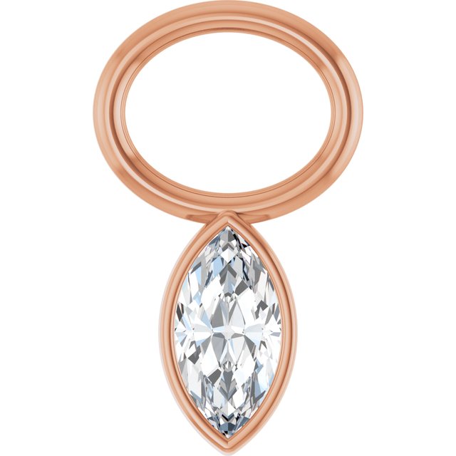 .08 CT Lab-Grown Diamond Hoop Dangle