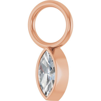 .08 CT Lab-Grown Diamond Hoop Dangle