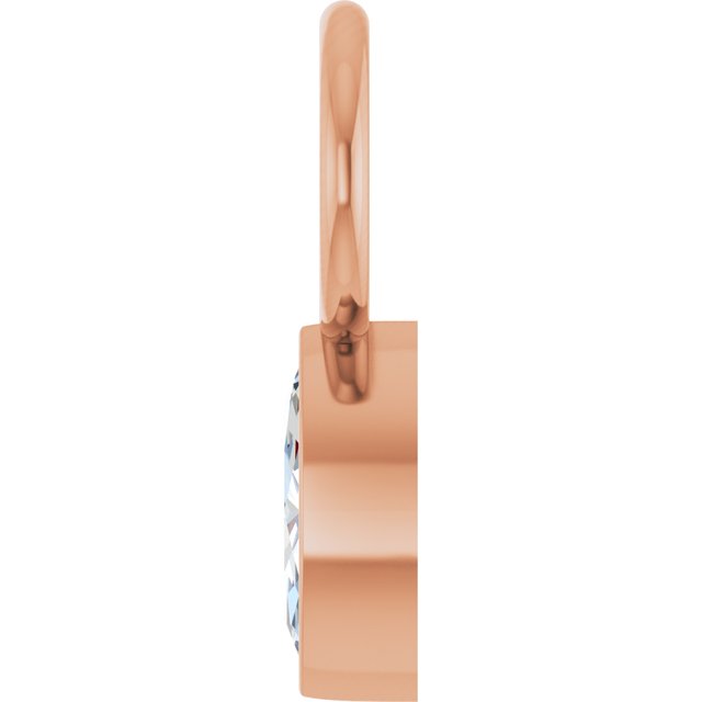 .08 CT Lab-Grown Diamond Hoop Dangle
