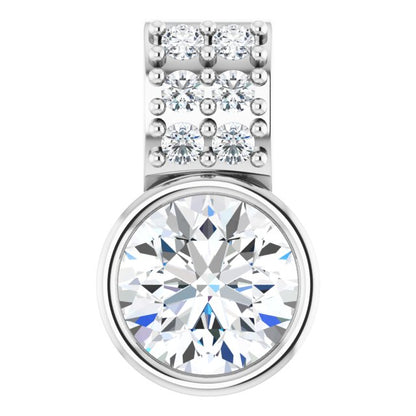 3/8 CTW Lab-Grown Diamond Pendant