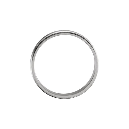 Grooved Lightweight Comfort-Fit Flat Band, 6 mm