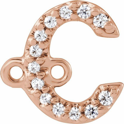 .04 CTW Natural Diamond Initial Link