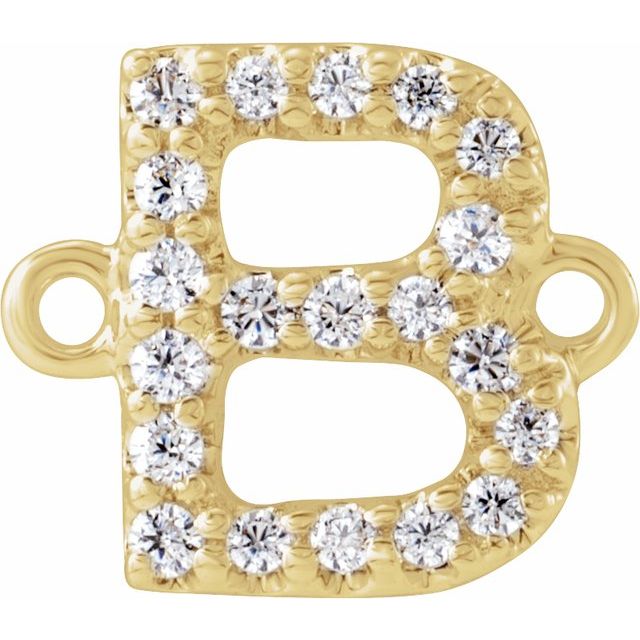 .07 CTW Natural Diamond Initial Link