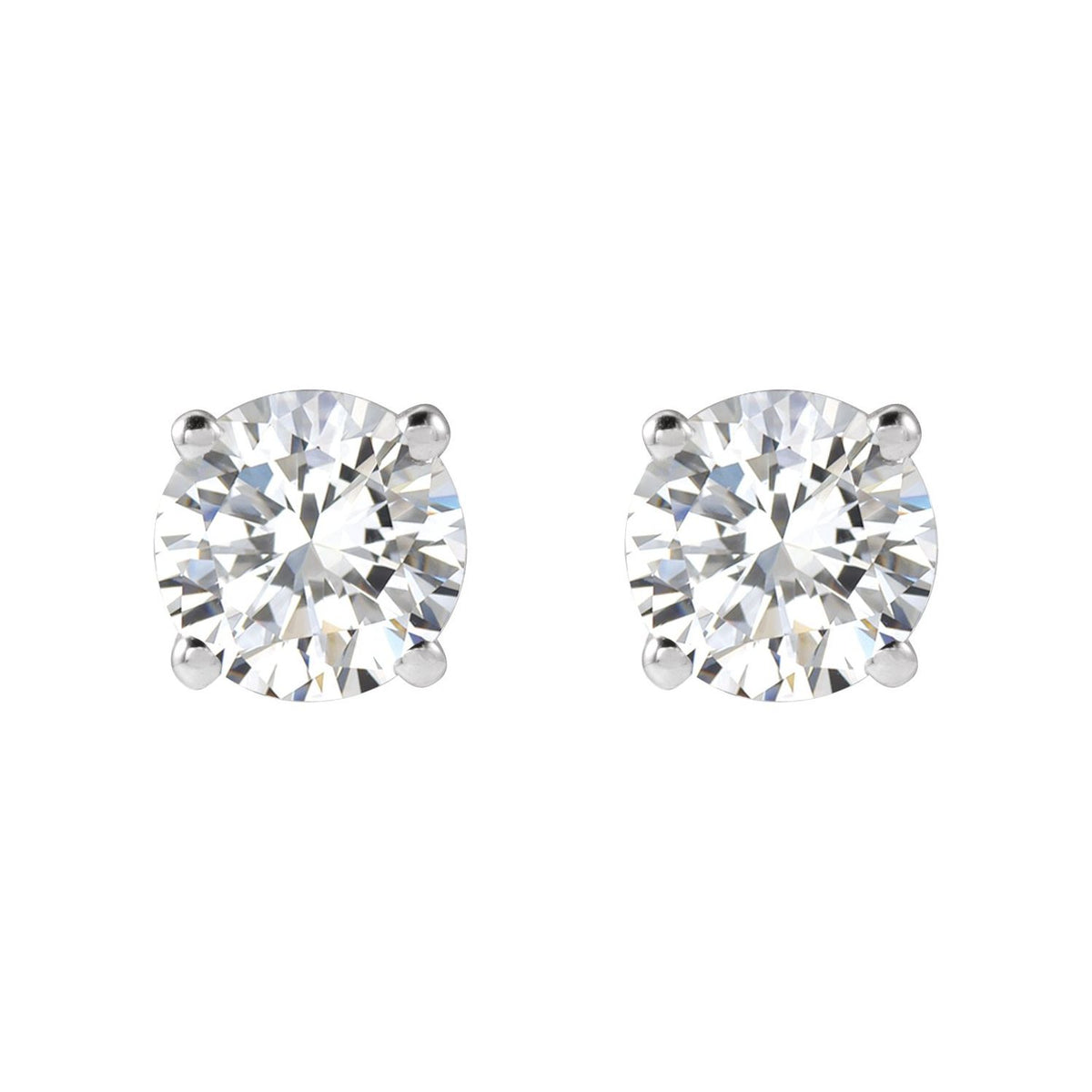 1 CTW Lab-Grown Diamond Earrings