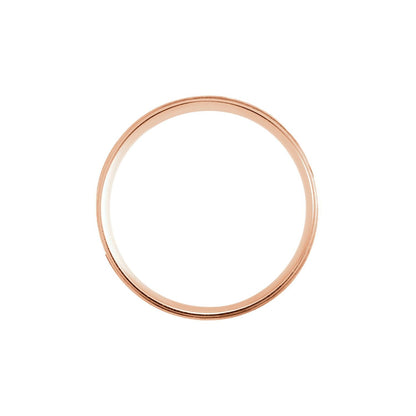Grooved Lightweight Comfort-Fit Flat Band, 6 mm, Satin Finish