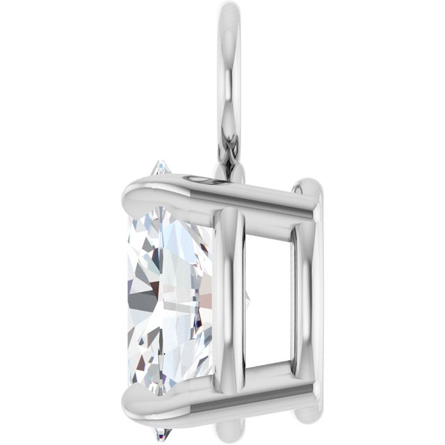 3/4 CT Lab-Grown Diamond Hoop Dangle, 5.15 mm x 11.1 mm