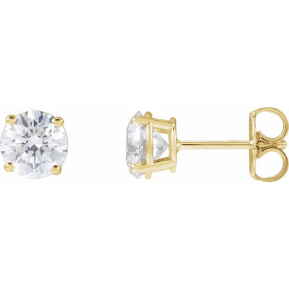 1 1/2 CTW Lab-Grown Diamond Earrings