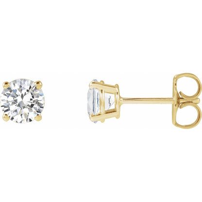 1 CTW Lab-Grown Diamond Earrings