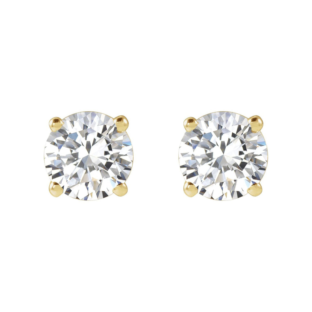 1 CTW Lab-Grown Diamond Earrings