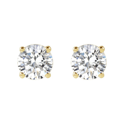 1 CTW Lab-Grown Diamond Earrings