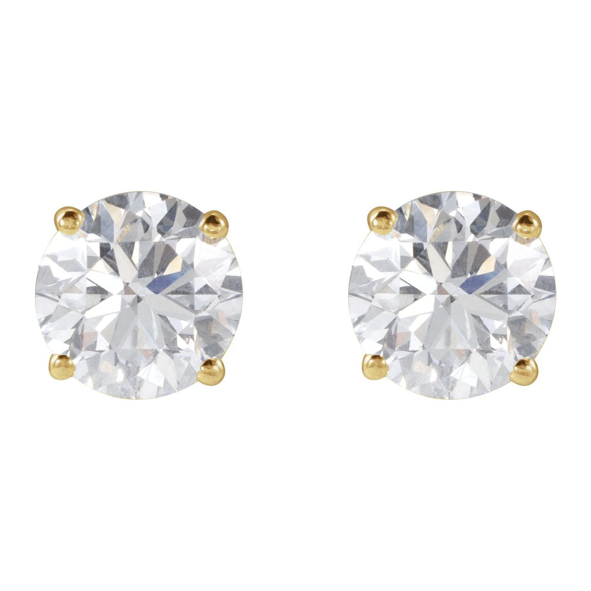 2 CTW Lab-Grown Diamond Earrings