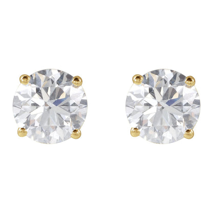 2 CTW Lab-Grown Diamond Earrings