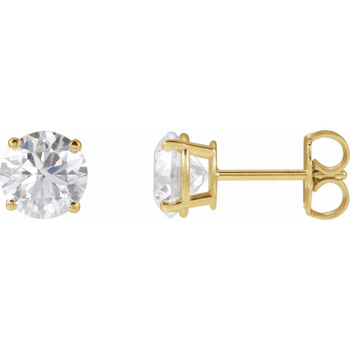 2 CTW Lab-Grown Diamond Earrings