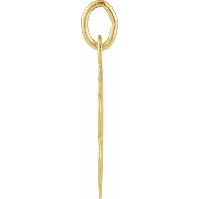 14K Yellow Gold 18x14 mm Four-Leaf Clover Charm/Pendant