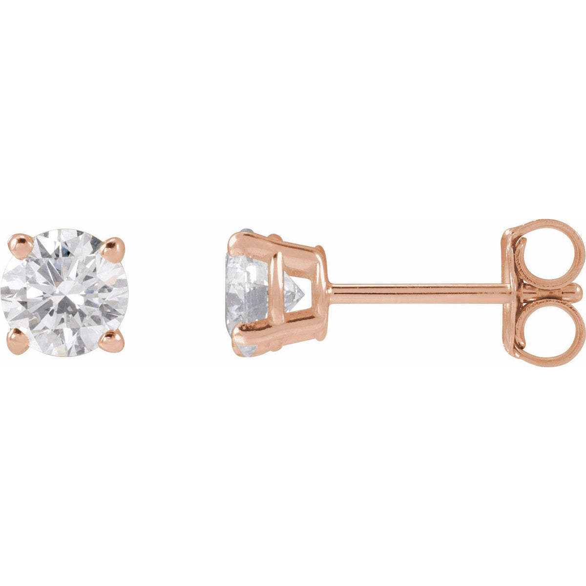 3/4 CTW Lab-Grown Diamond Stud Earrings