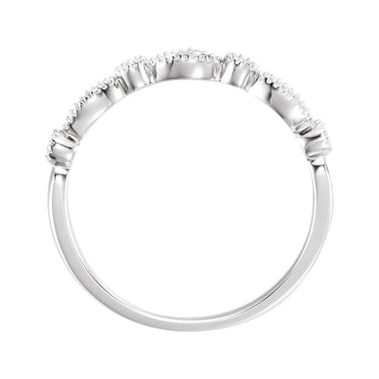 1/5 CTW Natural Diamond Anniversary Band, 2.6 mm, Style 2