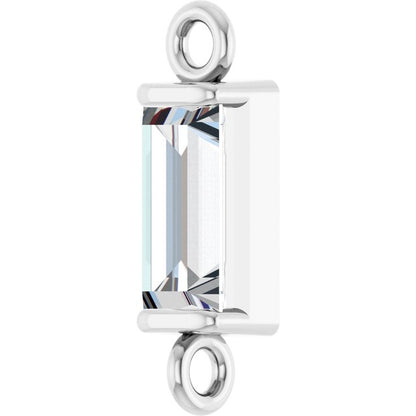 1/4 CT Natural Diamond Link, 2.8 mm x 10 mm