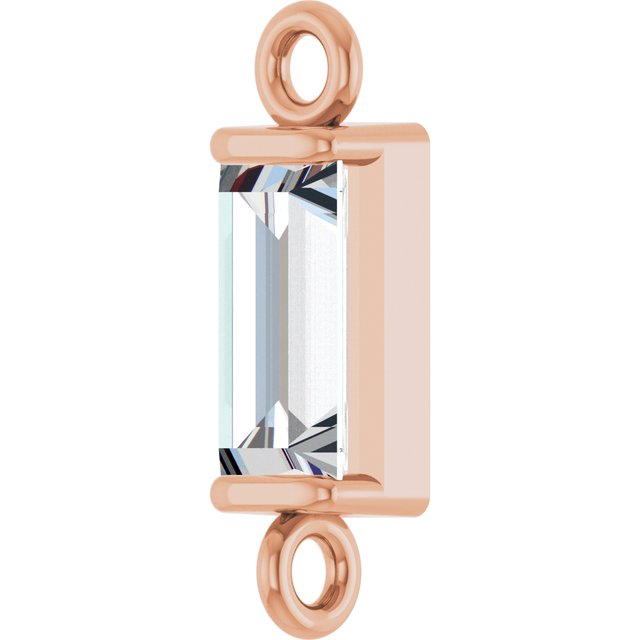 1/4 CT Natural Diamond Link, 2.8 mm x 10 mm