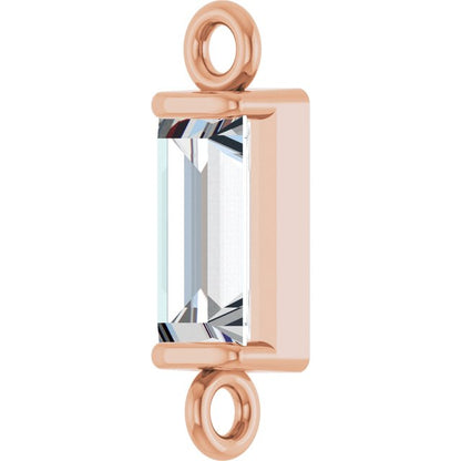 1/4 CT Natural Diamond Link, 2.8 mm x 10 mm