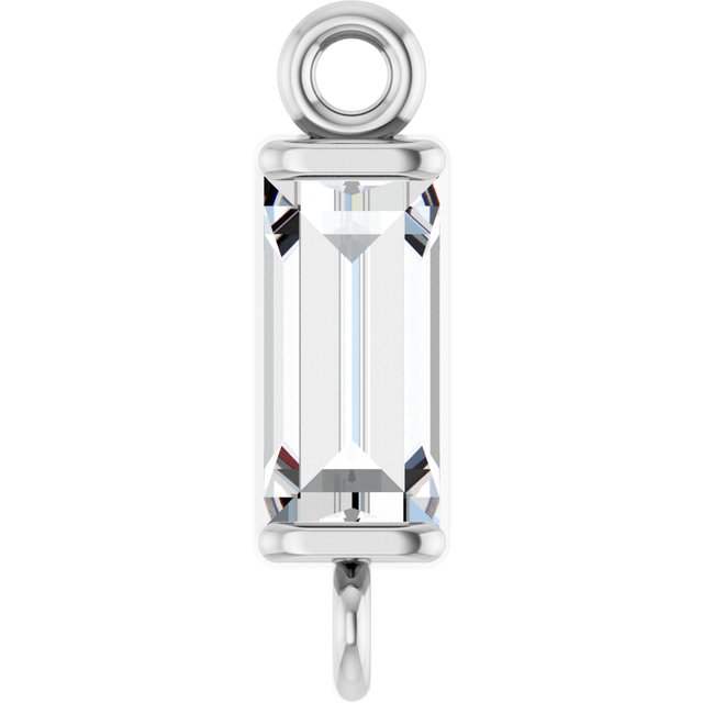 1/4 CT Natural Diamond Link, 2.8 mm x 10 mm