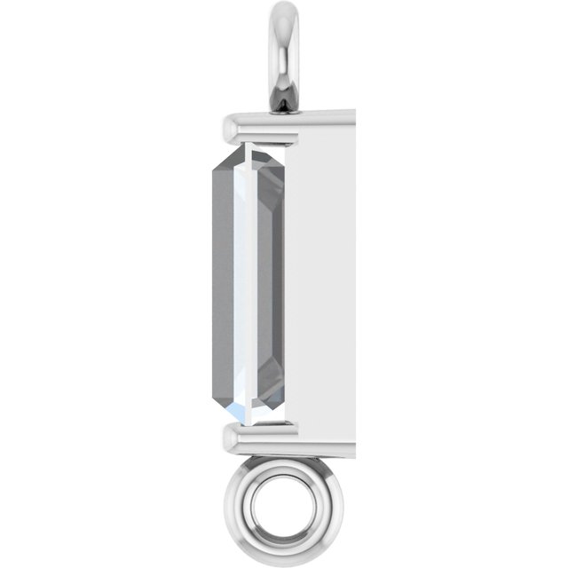 1/4 CT Natural Diamond Link, 2.8 mm x 10 mm