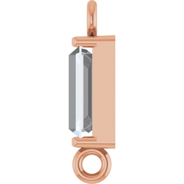 1/4 CT Lab-Grown Diamond Link, 2.8 mm x 10 mm