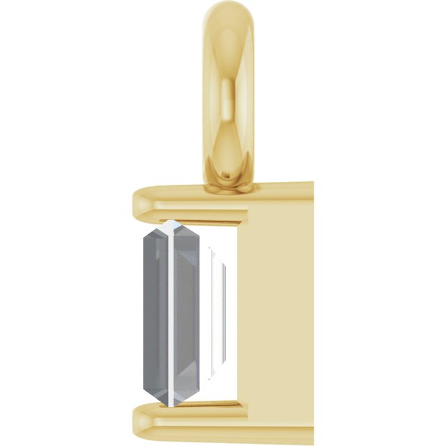 .06 CT Natural Diamond Dangle, 2.13 mm x 5.86 mm