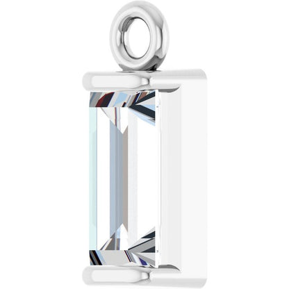 1/4 CT Natural Diamond Channel-Set Dangle