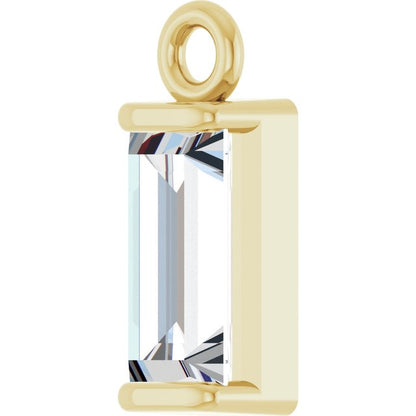 1/4 CT Natural Diamond Channel-Set Dangle