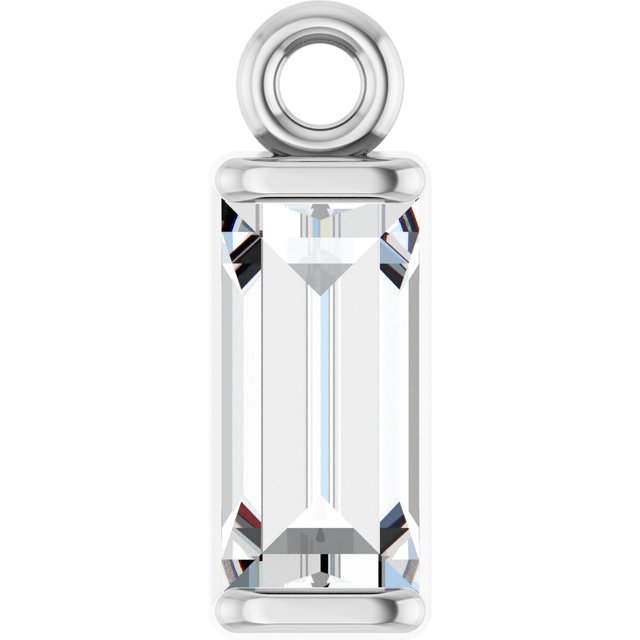 1/4 CT Natural Diamond Channel-Set Dangle