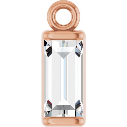 1/4 CT Lab-Grown Diamond Channel-Set Dangle