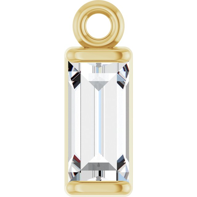 1/4 CT Natural Diamond Channel-Set Dangle