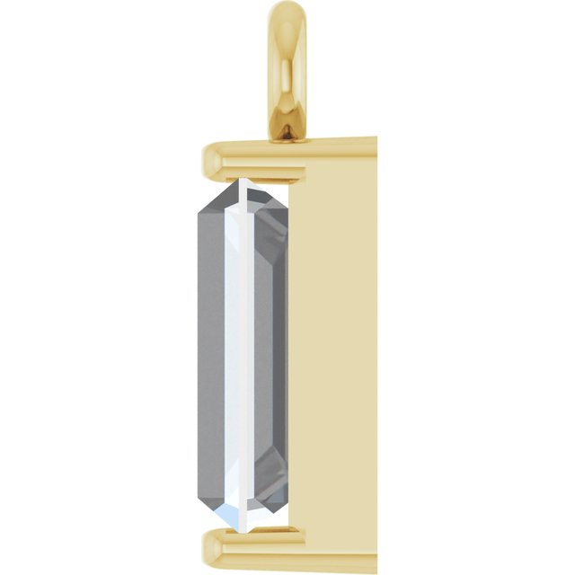 1/4 CT Natural Diamond Channel-Set Dangle