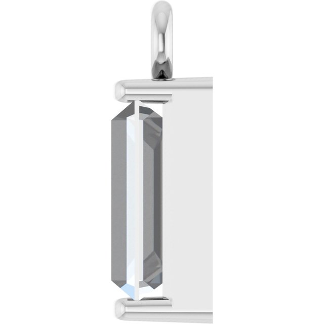 1/4 CT Natural Diamond Channel-Set Dangle