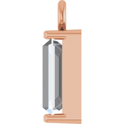 1/4 CT Lab-Grown Diamond Channel-Set Dangle