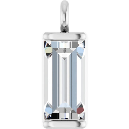 1/4 CTW Natural Diamond Channel-Set Dangle