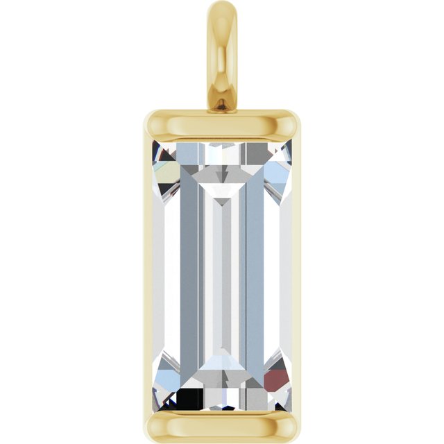 1/4 CTW Natural Diamond Channel-Set Dangle