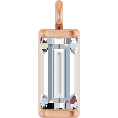 1/4 CTW Natural Diamond Channel-Set Dangle