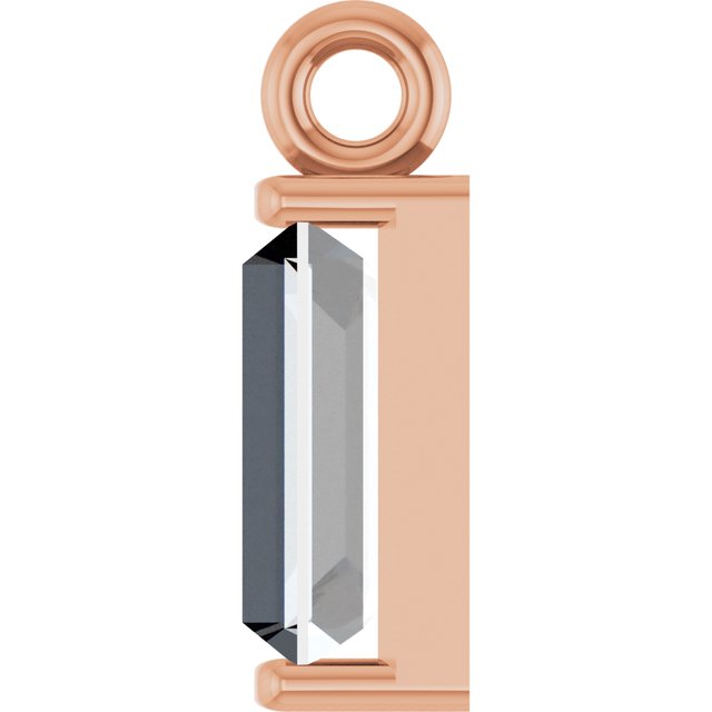 1/4 CTW Natural Diamond Channel-Set Dangle