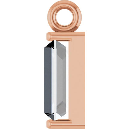 1/4 CTW Natural Diamond Channel-Set Dangle