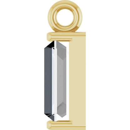 1/4 CTW Natural Diamond Channel-Set Dangle